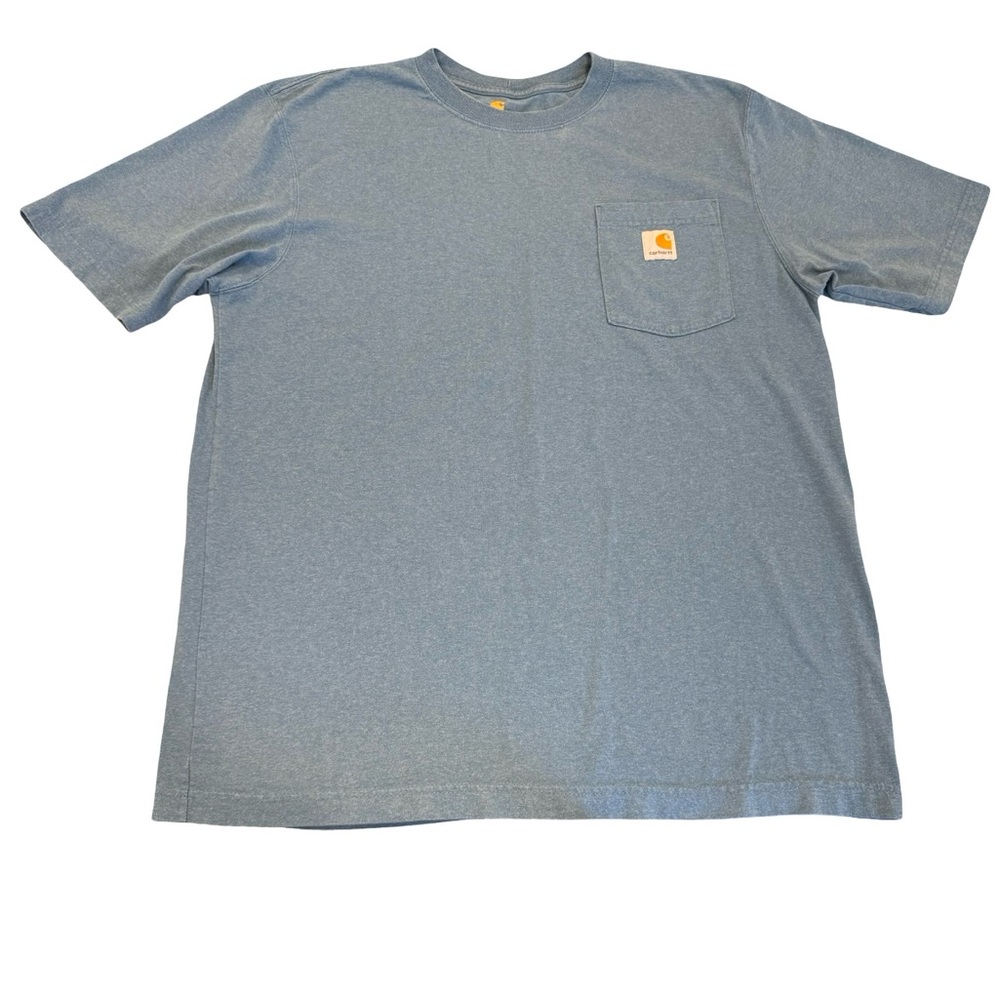 Carhartt men’s heavyweight size large original loose fit washed blue T-shirt